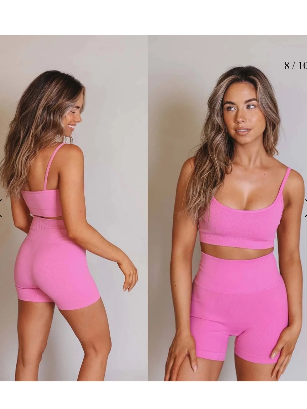 Tribe Kelley SeamlessLuxe Shorts and Bra Set. Sz S.